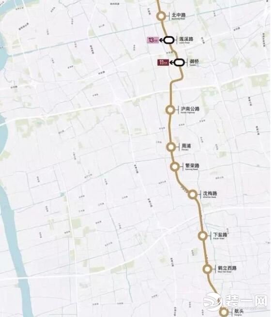 上海地铁18号线最新消息区间盾构始发线路图曝光
