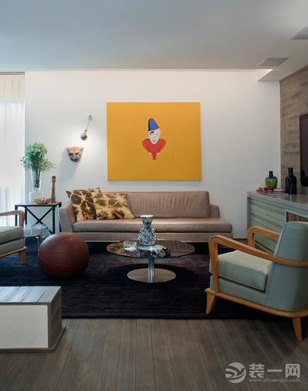 现代艺术公寓设计 客厅装修效果图