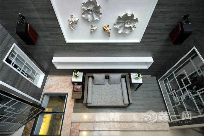 上海装饰公司荐现代公寓爆改深色新中式风格设计