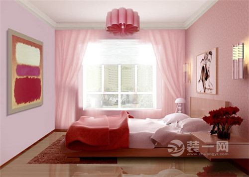 浪漫少女风格室内壁纸装修设计效果图