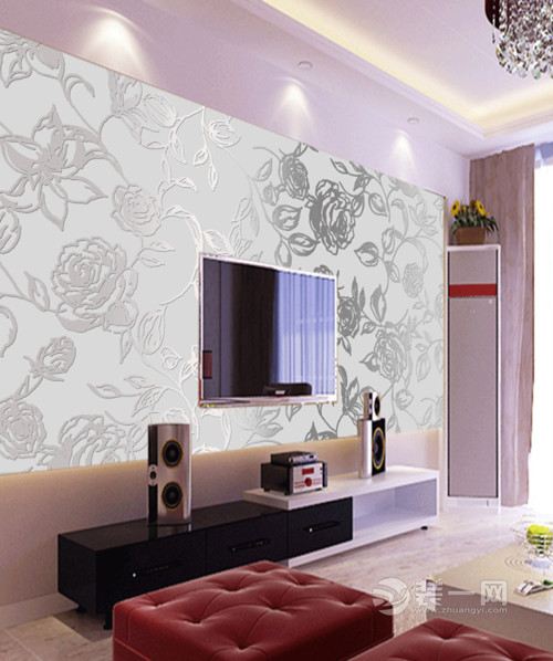 现代时尚风格室内壁纸装修设计效果图