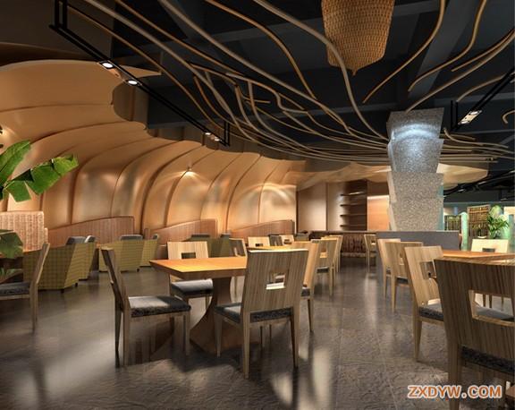 上海餐厅设计效果图